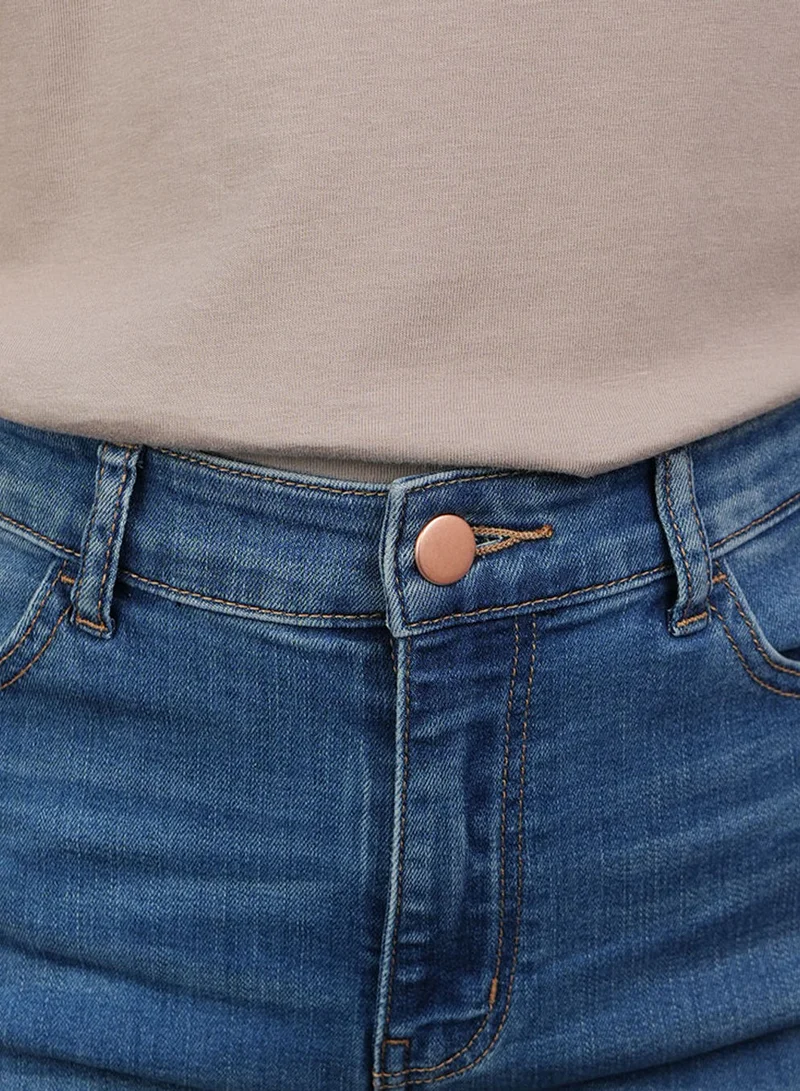 GIORDANO  Women’s High-Waist Slim Tapered Denim Jeans for Women | Best Price UAE